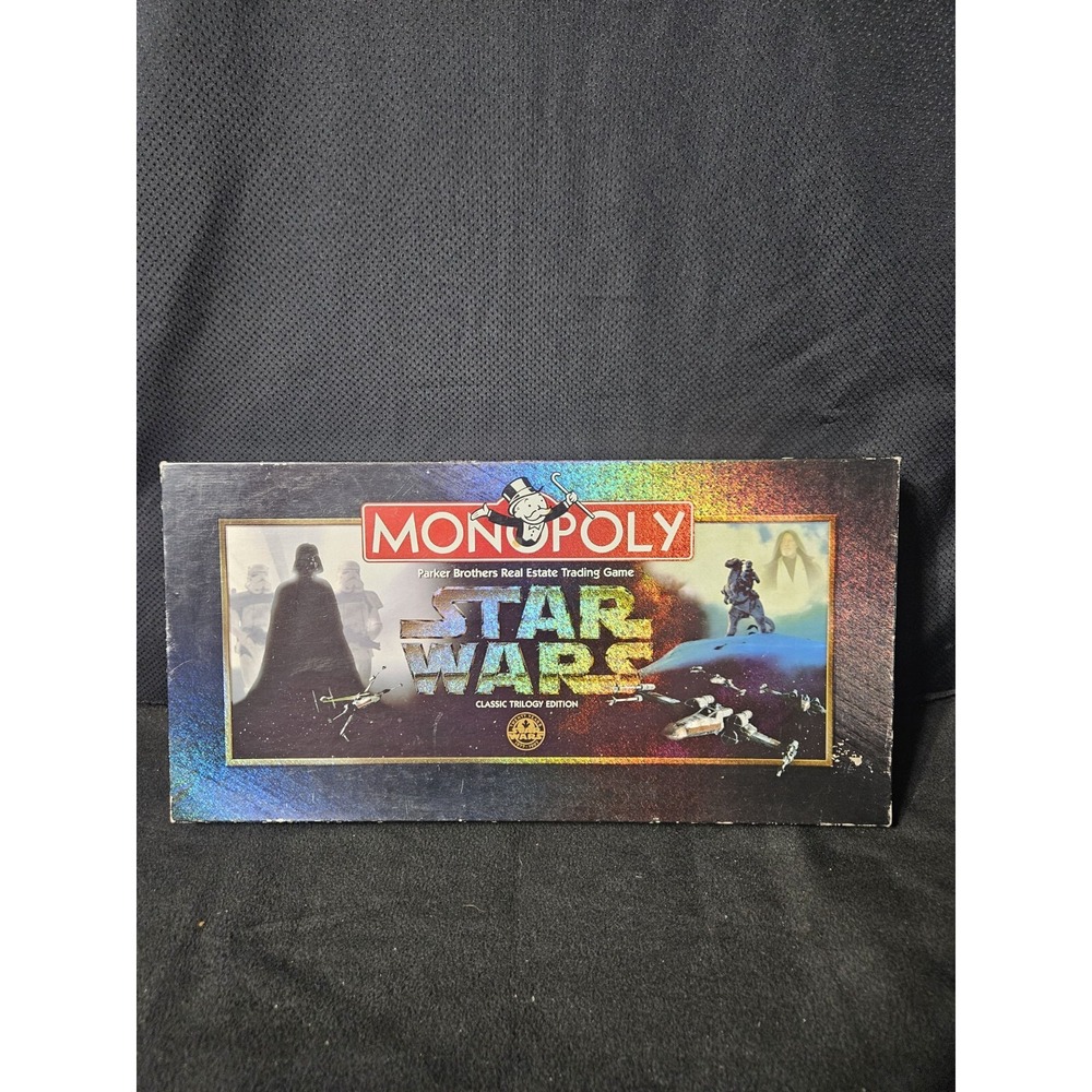 Monopoly Star Wars Classic Trilogy Edition 1997 pewter tokens Complete